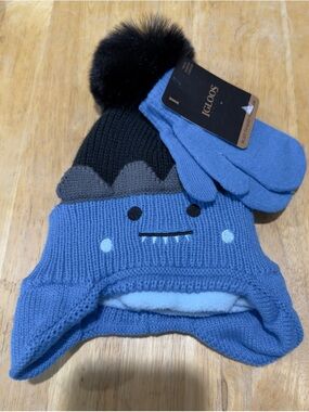 Igloos Youth Knit Beanie & Gloves Set One Size Winter Hat Matching Set Warm NWT